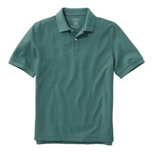 L.L. Bean Men's traditional Fit teal blue Polo shirt size L regular
